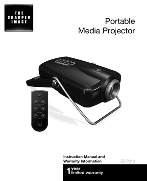 Page 2Instruction Manual and 
Warranty InformationEC-PJ10
Portable 
Media Projector 
