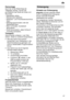 Page 27de27
Demontage Auch hier ist die Reihenfolge der T‚tigkeiten wichtig: T
rennen Sie
grunds‚tzlich das Ger‚t als Erstes vomStromnetz. ± Netzstecker ziehen. ± W asserzulauf abdrehen. 
± Abwasser± und Frischwasseranschluss    l’sen.  ± Befestigungsschrauben unter der     Abeitsplatte l’sen. ± W enn vorhanden, Sockelbrett 
   demontieren.± Ger‚t herausziehen, dabei Schlauch     vorsichtig nachziehen. 
Transport Geschirrsp˜ler entleeren. Lose T eile
sichern. Ger‚t nur aufrecht transportieren.
Wird das Ger‚t...