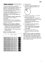 Page 7en7
Water
 softener
In  order to rinse dishes and glasses
satisfactorily , the dishwasher requires soft
water , i.e. containing little or no lime,
otherwise water stains will be left behind on crockery and glasses, etc. If the tap water exceeds a certain level of hardness, it must be softened, i.e.decalcified, so that it can be used in the 
dishwasher. This is achieved by adding a special salt to the water softener inside the dishwasher . 
The water softener , that is the required
amount of salt, is set...