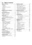 Page 3en    Table of contents 
Safety instructions . . . . . . . . . . . . . . . . . 4Delivery . . . . . . . . . . . . . . . . . . . . . .  . . 4
Installation . . . . . . . . . . . . . . . . . . . .  . . 4
In daily use . . . . . . . . . . . . . . . . . . . .  . 4
Children in the household . . . . . . . . . . 4 
Door lock  . . . . . . . . . . . . . . . . . . . . .  . 4
Damage  . . . . . . . . . . . . . . . . . . . . . .  . 4
Disposal  . . . . . . . . . . . . . . . . . . . . .  . . 4
Getting to know your...