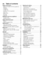 Page 3en    Table of contents 
Safety instructions . . . . . . . . . . . . . . . . . 4Before you switch ON the appliance . . 4 
Delivery . . . . . . . . . . . . . . . . . . . . . .  . . 4
Installation . . . . . . . . . . . . . . . . . . . .  . . 4
In daily use . . . . . . . . . . . . . . . . . . . .  . 4
Children in the household . . . . . . . . . . 4
Door lock  . . . . . . . . . . . . . . . . . . . . .  . 4
Button lock . . . . . . . . . . . . . . . . . . . .  . 5
Damage  . . . . . . . . . . . . . . . . . . ....