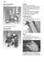 Page 12en
12
Cups and glasses
Upper basket 20
* not included with all models
Pots and pans
Lower basket 27
Cutlery
Cutlery should be placed in the
dishwasher always unsorted and with the
eating surface pointing downwards. The
spray jet is then better able to reach the
individual parts.
To prevent injuries, place long, pointed
accessories and knives on the ‡tagŠre
(some models) or on the knife shelf
(available as an accessory).
Folding spikes *
* on applicable models
To improve stacking of pots and pans, the...