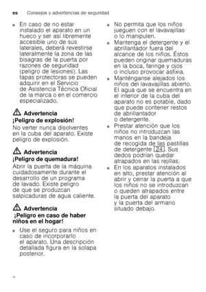 Page 8esConsejos y advertencias de seguridad
8
