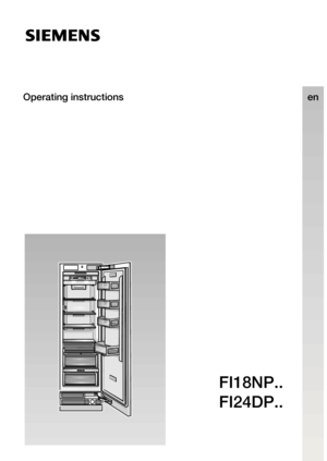 Page 1Operating instructionsen
FI18NP.. FI24DP..
  