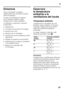 Page 97it
97
Dotazione 
Dopo il disimballo controllare  
l’apparecchio per accertare eventuali  
danni di trasporto. 
In caso di contestazioni rivolgersi  
al Vs. fornitore, presso il quale  
l’apparecchio è stato acquistato. 
La dotazione comprende i seguenti  
componenti:
■Apparecchio
■Accessori (a secondo del modello)
■Istruzioni per l’uso
■Istruzioni per il montaggio
■Libretto del servizio assistenza clienti  
autorizzato
■Allegato di garanzia convenzionale
■Informazioni sul consumo energetico  
e sui...