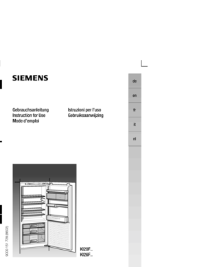 Page 1      
 
    
      





COOL + 0
¡C
FRESH/COOL
SIEMENS
 
fromManuals  