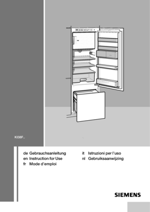 Page 1  
      
         
 

SIEM
ENS
cold
fresh freezer coo
ler
+Csup ersuper
 