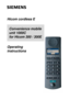 Page 1s
Convenience mobile
unit 1000C
for Hicom 300 / 300E Hicom cordless E
Operating
instructions 