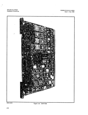 Page 201SATURN IIE EPABX 
Installation Procedures A30808-X5130-8110-1-6928 
issue 1. May 1986 
PWiUW3ZTiE6 Figure 4.43 CIOP PCB 
4-72  