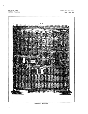 Page 205SATURN IIE EPABX A30808-X5130-BllO-l-8928 
Installation Procedures Issue 1, May 1986 
P5uiuW320166 Figure 4.45 MEM3 PCB 
4-76  