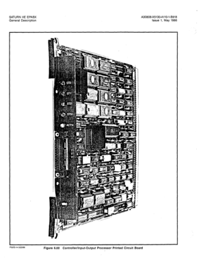 Page 34SATURN IIE EPABX A30808-X5130-AllO-l-8918 
General Description Issue 1, May 1986 
P5070-14.3/20/86 Figure 6.00 Controller/Input-Output Processor Printed Circuit Board  
