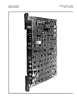 Page 43SATURN IIE EPABX 
General Description A30808-X5130-AllO-l-B918 
Issue 1, May 1986 
Figure 6.09 Line/Trunk Unit Control Printed Circuit Board  