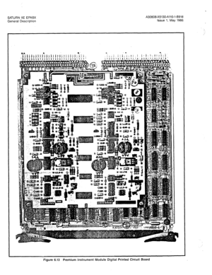 Page 48SATURN IIE EPABX 
General Description A30808-X5130-A110-143918 
Issue 1, May 1986 
Figure 6.13 Premium instrument Module Digital Printed Circuit Board  
