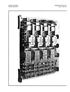 Page 53SATURN IIE EPABX 
General Description A30808-X5130-AllO-143918 
Issue 1, May 
1986 
Figure 6.17 Central Office Trunk (TMBM) Printed Circuit Board  