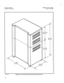 Page 125I 
- 
SATURN IIE EPABX 
Installation Procedures A30808-X5130-6110-1-8928 
Issue 1, May 1986 
986.1.‘lWt)6 Figure 3.02 Basic and Expansion Cabinets Physical Dimensions  