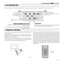 Page 17
17
����������

7  REMOTE CONTROL
The  remote  control  transmits  commands  to  the  system  by 
infrared signals.
There are three infrared sensors, one at the front of the Projector, 
one at the rear of the Projector and one on the front panel of the 
DigiOptic™ Image Processor.
It  is  possible  to  control  the  projector  by  pointing  the  remote 
control at the screen; the sensor at the front of the projector will 
pick up the reﬂected infrared commands 
(Fig. 16).
C-SYNCDVI
��
Fig. 16
6  KEYBOARD...