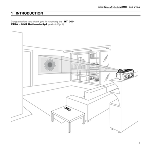 Page 31
XTRA
1   INTRODUCTION
Congratulations and thank you for choosing the  HT 300
XTRA, a SIM2 Multimedia SpA product 
(Fig. 1).
C
-
S
Y
N
CD
V
I 