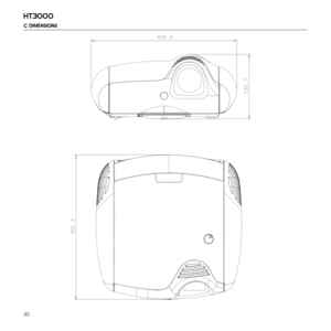 Page 30
30
ht3000

C DIMENSIONS 