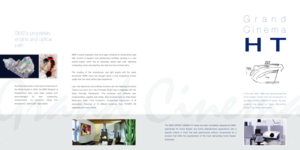 Page 7Grand
Cinema HTIn the year 2000, SIM2 has revolutionized the
home theater market with the introduction of
the SIM2 GRAND CINEMA HT series: the new
projector line based on Digital Micromirror
Device™ by Texas Instruments. SIM2’s proprietary
engine and optical
pathThe SIM2 GRAND CINEMA HT series has been completely designed by SIM2
specifically for home theater and home entertainment applications with a
specific criteria in mind: the best performance without compromise for a
product that fulfils the...
