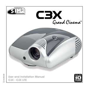 Page 1
cod. 46.0533.000
User and Installation Manual
c3X - c3X LITE  