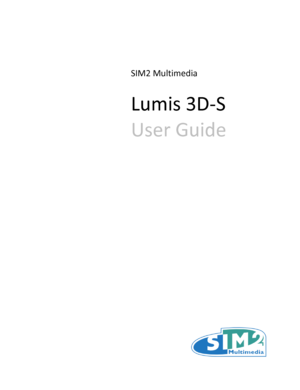 Page 1SIM2 Multimedia
Lumis 3D - S
User Guide 
