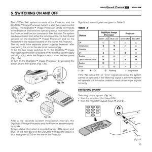 Page 1513
The HT300 LINK system consists of the Projector and the
DigiOptic™ Image Processor (which is also the system control
centre). The DigiOptic™ Image Processor sends commands
to the Projector and receives operating status information from
the Projector and function commands from the user. The system
can be controlled from either the remote control (via the infrared
sensors on the DigiOptic™ Image Processor and on the
Projector) or the keypad located on the rear of the Projector.
The two units have...