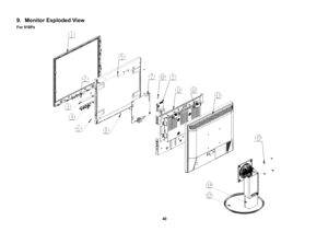 Page 40 
40                                                                  9. Monitor Exploded View For 919Pz 
 
 