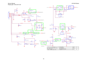 Page 19Service Manual                                                                                                                 AOCe941Series 
19 Power part---5V/3.3V/1.8V 
C715
220N16V
Q707
N C / PMBS3904
+5V
FB701
0 OHM +-5% 1/ 8W
VCC3.3
U703 AP2114H -1. 8TR G1
3
2
14
VI VO
GND
4
R724
NC
TO252
VLCD 6
Q705
AO3401A
R704
10K 1/16W 5%R723
NC /4K7 1/ 16W 5%
R799
10K 1/16W 5%Q702
NC
R701
22K 1/16W 5%
R715
100K 1/ 16W  5%
C706
100N F  25V
C717
NC/ 0.1uF  25V
Q706
2N3904S-RTK/ PS
R711 NC
+C702
100uF 16V
DIM...