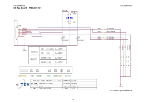 Page 30Service Manual                                                                                                                 AOCe941Series 
30 6.6 Key Board   
715G4007-K01 
 
------Just for your reference. 
 
 
 
 