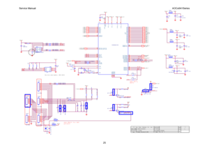 Page 25Service Manual                                                                                                                 AOCe941Series 
25 
VC C 3. 3
R406
100K 1/ 16W 5%
Volume# 7
GN D
R 469 680OH M +-5% 1/ 10W
D 402 NC /R LZ5.6B
Mut e # 7
SPI _SI
R 474
1K 1/16W 5%
TC LK1M 6
C410
0. 1U F   16V
CVDD_3.3
R416 0R 05 1/ 16W
R 429 0R 05 1/ 16W
T2 P 6
BI N + 4
LED_GRN/BLUE
R 404 N C / 2K2 1/ 16W  5%
U 403
NC1234
5678
A0
A1
A2
GN D SD A SC L
WP VC C
R 473
1K 1/16W 5%
DDC_SDA 4
WP
R464 NC
DVDD
Add FB410...