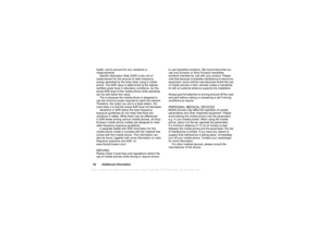 Page 82This
 is the Internet version 
of the users gui
de. © Pr
int on
ly for private us
e.
82 Additional informationhealth, and to account for any variations in 
measurements.
Specific Absorption Rate (SAR) is the unit of 
measurement for the amount of radio frequen cy 
energy absorbed by  the body when using a  mobile 
phone. The SAR value is determined at the high est 
certified power level in laboratory conditions,  but the 
actual SAR level of the mobile phone while operating  
can be well below this...