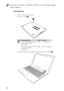 Page 38Lenovo Flex 2-14/Flex 2-14D/Flex 2-15/Flex 2-15D Hardware Main-
tenance Manual
341010 Keyboard
Figure 1. Removal steps of keyboard
Remove the screw  .
Loosen the keyboard with fingers in the direction shown by arrow  .
StepScrew (quantity)ColorTorque
M2.0 × 6 mm, flat-head, nylok-
coated (1) (Flex 2-14/
Flex 2-14D)
M2.0 × 6 mm, flat-head, nylok-
coated(1) (Flex 2-15/
Flex 2-15D)Black
Black18~2.0 kgfcm
1.85+/-0.15 kgfcm
a
a
a
b
b 