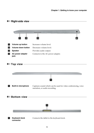 Page 9Chapter 1. Getting to know your computer
5
Right-side view - - - - - - - - - - - - - - - - - - - - - - - - - - - - - - - - - - - - - - - - - - - - - - - - - - - - - - - - - - - - - - - - - - - - - - - - - - - - - - - - - - - - - - - - - - - - - - - - - - - - - - - - - - - - - -
Top view - - - - - - - - - - - - - - - - - - - - - - - - - - - - - - - - - - - - - - - - - - - - - - - - - - - - - - - - - - - - - - - - - - - - - - - - - - - - - - - - - - - - - - - - - - - - - - - - - - - - - - - - - - - - - - -...