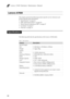 Page 28Lenovo A7600 Hardware Maintenance Manual
24
This chapter presents the following product-specific service references and 
product-specific parts information:
• “Specifications” on page 24
• “FRU replacement notices” on page 26
• “Removing and replacing an FRU” on page 27
• “Locations” on page 73
• “Parts list” on page 75
The following table lists the specifications of the Lenovo A7600 tablet.
Table 1. Specifications
FeatureDescription
Size & Weight
Size • 264.10mm x 176.54mm x 8.95mm
Weight • Appr. 550g...