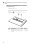 Page 42Lenovo G400/G500/G405/G505/G410/G510 Hardware Maintenance 
Manual
381030 Hard disk drive(HDD)/Memory/Mini PCI Express Card 
slot compartment cover
For access, remove this FRU:
 “1010 Battery pack” on page 36
Figure 3. Removal steps of HDD/Memory/Mini PCI Express Card slot compartment 
cover
Loosen the screws   that secure the compartment cover. Remove the 
compartment cover   .
StepScrew (quantity)ColorTorque
M2.5 × 6 mm, flat-head, nylok-coated 
(2) (G400)
M2.5 × 4 mm, flat-head, nylok-coated 
(2)...