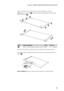 Page 79Lenovo G400/G500/G405/G505/G410/G510
75
Figure 16. Removal steps of LCD panel, LCD cable and hinges (continued)
G400: Remove six screws  . Lift the LCD panel with hinges in the direction 
shown by arrows  .
Note: The LCD cables are attached to the LCD panel by a metal connector.
Peel off the adhesive tape and detach the connector in the direction shown by 
arrow .
When installing: Make sure that the metal connector is attached firmly.
StepScrew (quantity)ColorTorque
M2.0 × 3 mm, flat-head, nylok-coated...