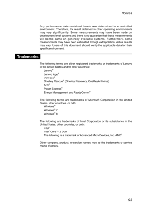 Page 9793
Notices
Any performance data contained herein was determined in a controlled environment. Therefore, the result obtained in other operating environments may vary significantly. Some measurements may have been made on development-level systems and there is no guarantee that these measureme\
nts will be the same on generally available systems. Furthermore, some measurements may have been estimated through extrapolation. Actual results may vary. Users of this document should verify the applicable data...