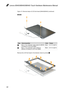 Page 6662
Lenovo B5400/M5400/M5400 Touch Hardware Maintenance Manual
Figure 15. Removal steps of LCD front bezel (B5400/M5400) (continued)
M5400



StepScrew (quantity)ColorTorque
2M2.5 × 5 mm, flat-head, nylok-coated (2) (B5400) LCD Bezel to LCD Cover (BM6)Black3.0+/-0.3 kgf*cm
2M2.5 × 3 mm, flat-head, nylok-coated (2) (M5400) LCD Bezel to LCD Cover (BM5)Black3.0+/-0.3 kgf*cm
Remove the LCD front bezel in the direction shown by arrows 3.



 