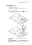 Page 49Lenovo G70-70/G70-80/Z70-80
45 1080 Fan assembly
For access, remove these FRUs in order:
 “1010 Battery pack” on page 34
 “1030 Hard disk drive(HDD)/Memory/Mini PCI Express Card slot 
compartment cover” on page 36
Figure 8. Removal steps of fan assembly
Detach the fan connector in the direction shown by arrow   and loosen the 
three screws   to lift the fan assembly.
When installing: Make sure that the fan connector is attached firmly to the 
system board.
StepScrew (quantity)ColorTorque
M2.0 × 6.0 mm,...