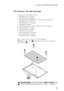 Page 73Lenovo G70-70/G70-80/Z70-80
69 1160 LCD panel, LCD cable and hinges
For access, remove these FRUs in order:
 “1010 Battery pack” on page 34
 “1020 Dummy card” on page 35
 “1030 Hard disk drive(HDD)/Memory/Mini PCI Express Card slot 
compartment cover” on page 36
 “1040 Hard disk drive” on page 37
 “1050 DIMM” on page 40
 “1060 PCI Express Mini Card for wireless LAN/WAN” on page 41
 “1070 Optical drive” on page 43
 “1080 Fan assembly” on page 45
 “1090 Keyboard” on page 46
 “1100 Keyboard bezel” on page...