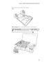 Page 63Lenovo G400/G500/G405/G505/G410/G510
59
Figure 10. Removal steps of system board (continued)
G505:
When installing: Make sure that all the connectors are attached firmly.
Remove the system board in the direction shown by arrow  .
StepScrew (quantity)ColorTorque
M2.5 × 4 mm, flat-head, nylok-coated (3) Black 2.0 ~2.5 kgfcm
d
d
a
e
aa
e 