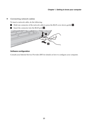 Page 19Chapter 1. Getting to know your computer
15
