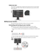 Page 8
Setting up your monitor
This section provides information to help you set up your monitor.
Connecting and turning on your monitor
Note:Be sure to read the Safety Information located in the  Monitor Safety,
Troubleshooting, and Warranty Guide  before carrying out this procedure.
1. Power off your computer and all attached devices, and unplug the compute\
r power cord.
2. Connect the digital signal cable to the video port on the back of the co\
mputer.
Note: One end of the signal cable is already...