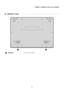 Page 13Chapter 1. Getting to know your computer
9
Bottom view  
- - - - - - - - - - - - - - - - - - - - - - - - - - - - - - - - - - - - - - - - - - - - - - - - - - - - - - - - - - - - - - - - - - - - - - - - - - - - - - - - - - - - - - - - - - - - - - - - - - - - - - - - - - - - - - - - - - 
SpeakersProvide audio output. 