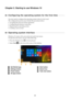 Page 1915
Chapter 2. Starting to use Windows 10
Configuring the operating system for the first time   - - - - - - - - - - - - - - - - - 
You may need to configure the operating system when it is first used.
The configuration process may include the procedures below:
 Accepting the end user license agreement
 Configuring the Internet connection
 Registering the operating system
 Creating a user account
Operating system interface   - - - - - - - - - - - - - - - - - - - - - - - - - - - - - - - - - - - - - - - - -...