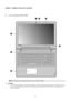 Page 62
Chapter 1. Getting to know your computer
Lenovo Ideapad 300-15IBR
Attention: 
•Do not open the display panel beyond 130 degrees. When closing the display panel, be careful not to leave 
pens or any other objects in between the display panel and the keyboard. Otherwise, the display panel 
may be damaged.
Note:The dashed areas indicate parts that are not visible externally.
12
4
3
5
6
3 