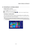 Page 27Chapter 2. Starting to use Windows 8.1
21
Connecting to a wireless network   - - - - - - - - - - - - - - - - - - - - - - - - - - - - - - - - - - - - - - - - - - - - - - - - - - - - - - - - - - - - 
Enabling wireless connection
To enable wireless functions, do the following:
1Press   to disable airplane mode.
2Open the charms and select Settings       to open the network configuration page.
Connecting to a wireless network
After wireless has been enabled, the computer will automatically scan for available...