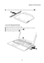 Page 41Appendix A. CRU instructions
35 4
Carefully remove the optical drive bezel in the direction shown by arrow  .
Lenovo Z51-70/ideapad 500-15ACZ
To remove the optical drive, do the following:
1Remove the keyboard. For details, see “Removing the keyboard” on page 30.
2Remove the screw shown in the illustration  .
3Gently pull the optical drive out  .
e
5
a
b
2
1 