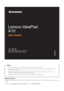 Page 1,
Read the safety notices and important tips in the
included manuals before using your computer.
Notes
Before using the product, be sure to read Lenovo Safety and General Information Guide first.
Some ins truc tions  in this  guide  may  as s ume that y ou are us ing the Android s y s tem. If y ou are us ing ano ther ope rating s y s tem, s ome
ope rations  may  be di ffere nt.
The  features  des c ribe d in this  guide are  c ommon to mos t models . Some fea tures  may  not be a v ailable o n y our c...