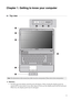Page 91
Chapter 1. Getting to know your computer
Top view - - - - - - - - - - - - - - - - - - - - - - - - - - - - - - - - - - - - - - - - - - - - - - - - - - - - - - - - - - - - - - - - - - - - - - - - - - - - - - - - - - - - - - - - - - - - - - - - - - - - - - - - - - - - - - - - - - - - - - - - - - - - - -
Attention:
•Do NOT open the display panel beyond 130 degrees. When closing the display panel, be 
careful NOT to leave pens or any other objects in between the display panel and the keyboard. 
Otherwise,...